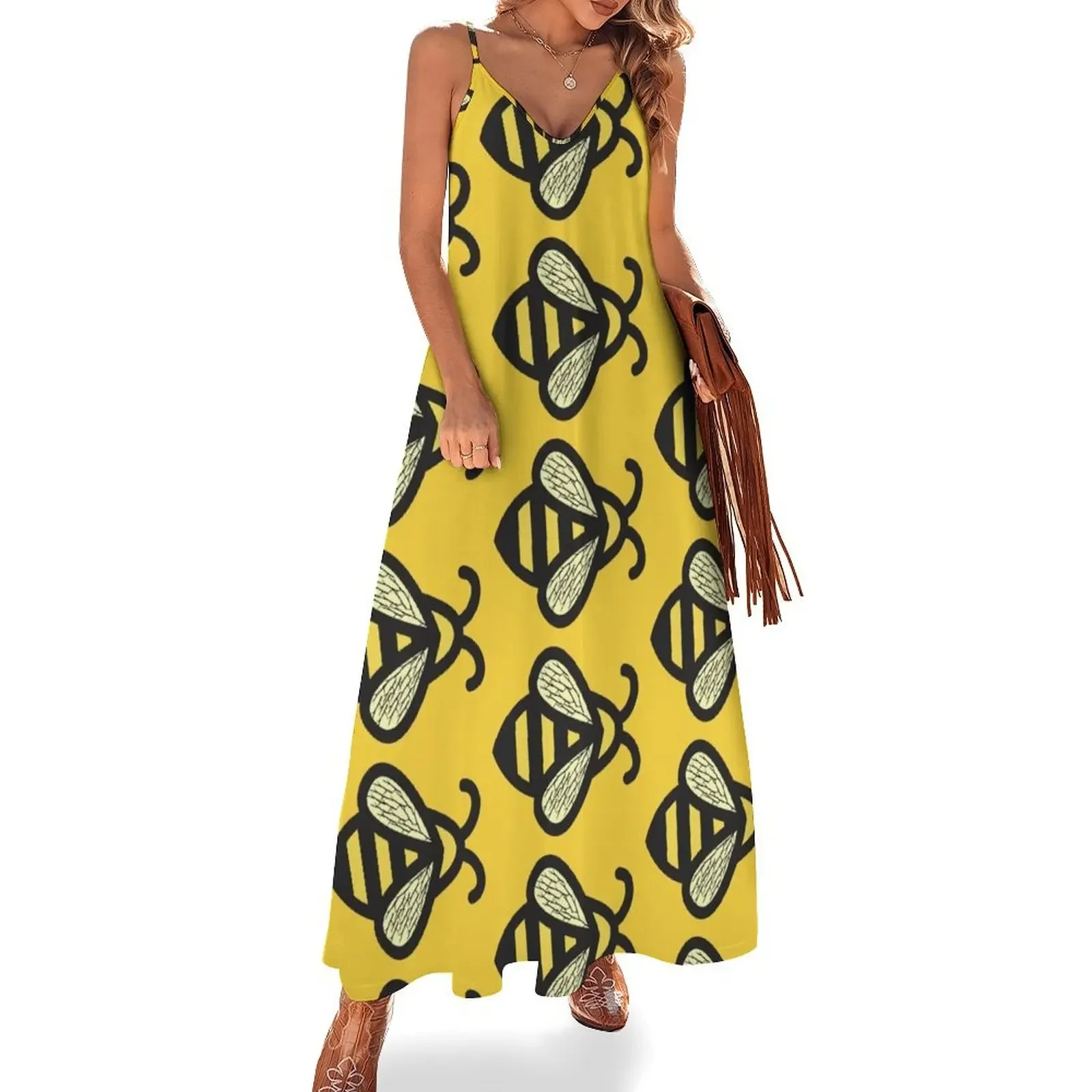 Busy As A Bee!! Sleeveless Dress women's summer jumpsuit women's clothing summer 2025 novelties Dress woman Long dress woman
Busy As A Bee!! Sleeveless Dress women's summer jumpsuit women's clothing summer 2025 novelties Dress woman Long dress woman
