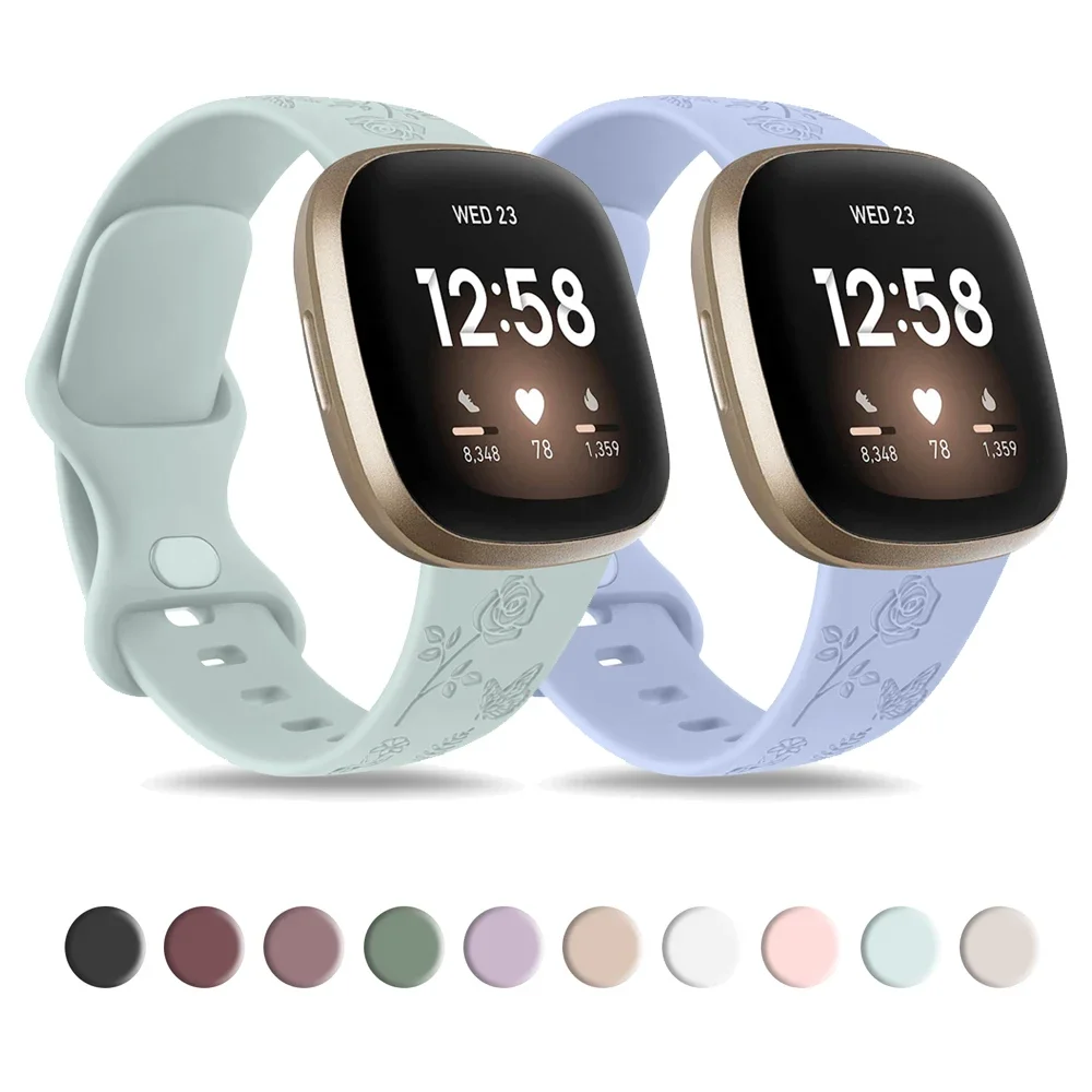 Flower Engraved Band For Fitbit Versa 3/Versa 4/Sense/Sense 2 Strap Soft TPU Sport Smartwatch Watchband Replacement
Flower Engraved Band For Fitbit Versa 3/Versa 4/Sense/Sense 2 Strap Soft TPU Sport Smartwatch Watchband Replacement