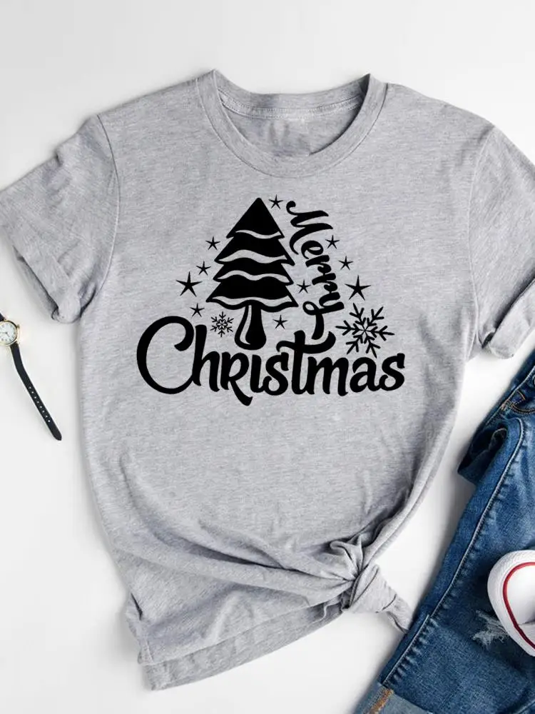 Tee Women Top Christmas T Shirt Clothing Clothes Holiday Tree Lovely Letter 90s Trend Printed Fashion New Year Graphic T-shirts
Tee Women Top Christmas T Shirt Clothing Clothes Holiday Tree Lovely Letter 90s Trend Printed Fashion New Year Graphic T-shirts