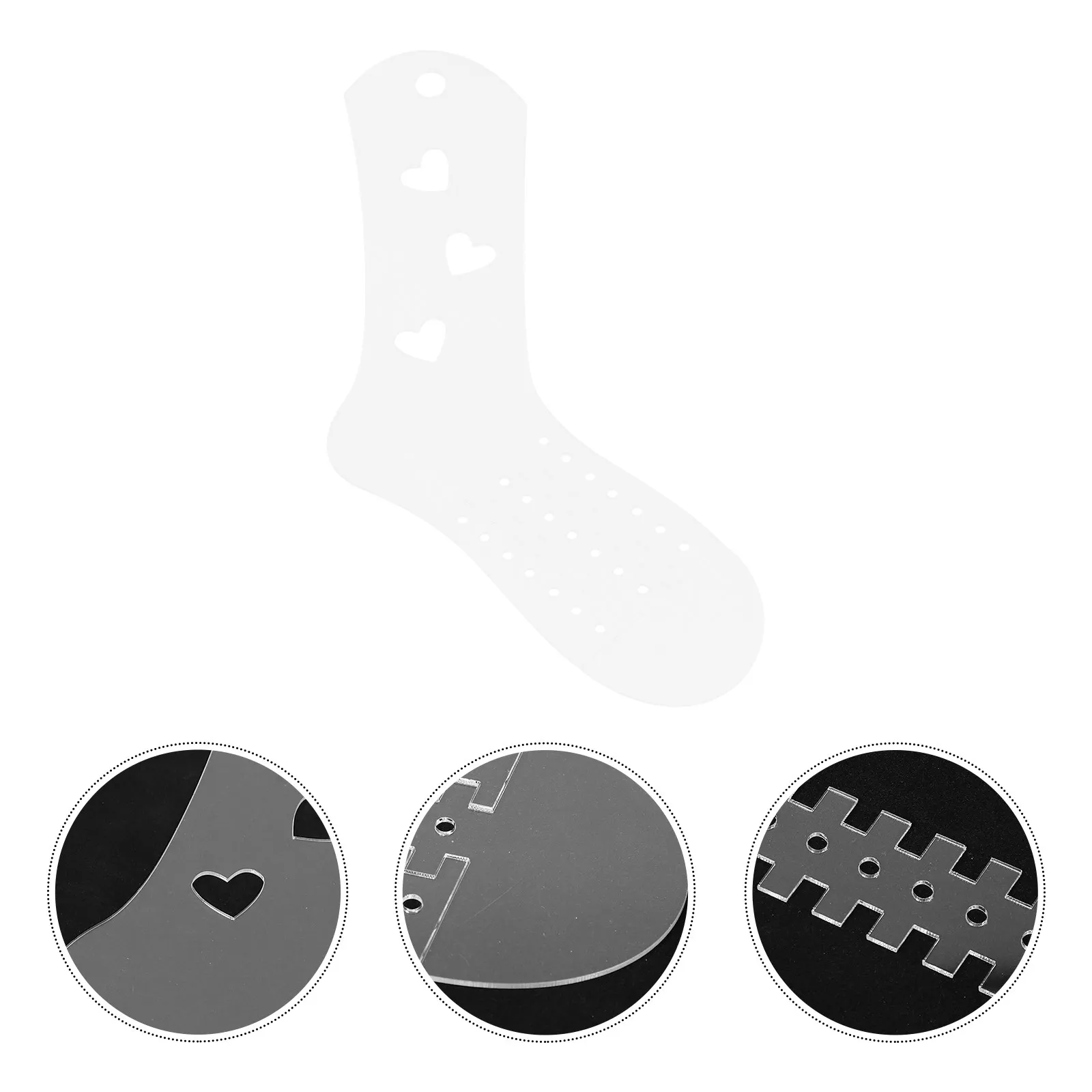 2Pcs Acrylic Knitting Sock Blockers Sock Holders for Hand Shaping Blocking Forms DIY Stocking Display Props
2Pcs Acrylic Knitting Sock Blockers Sock Holders for Hand Shaping Blocking Forms DIY Stocking Display Props