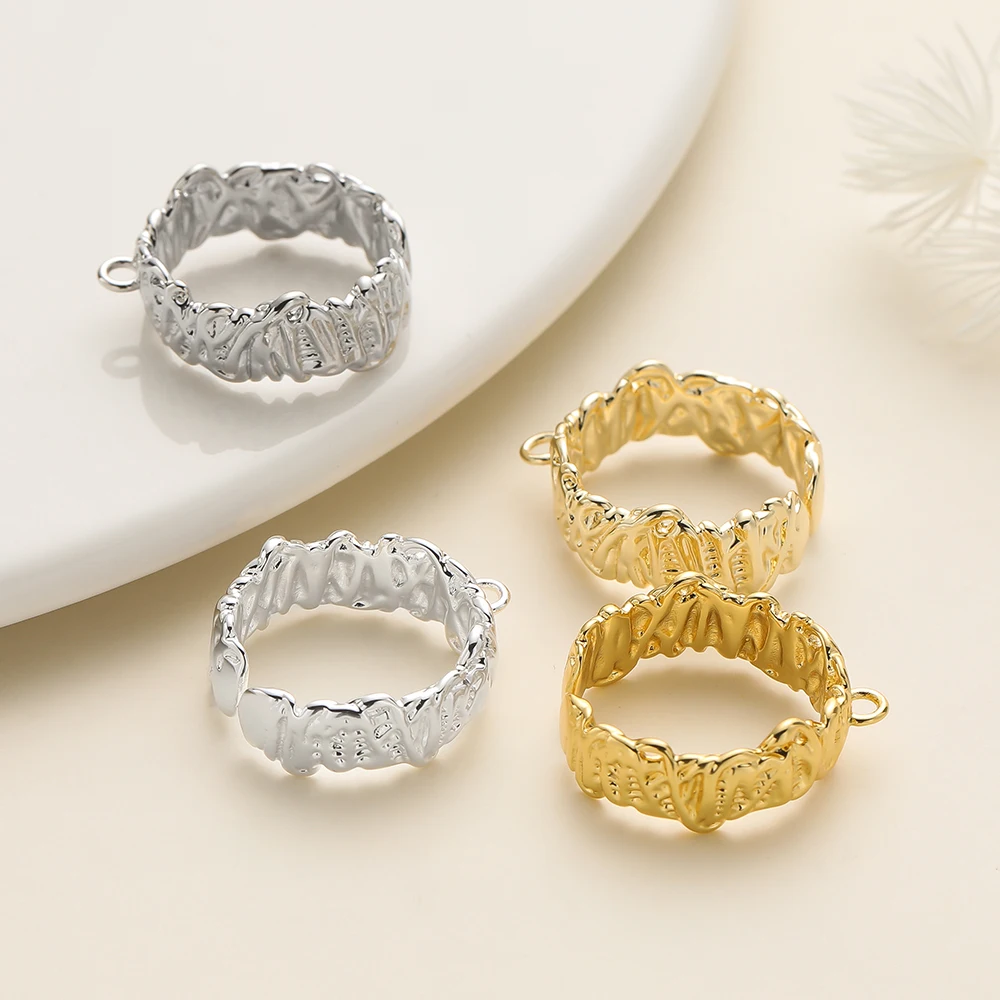 2Pcs/Pack 14/18K Gold Plated Irregular Open Split Ring for Handmade DIY Ring Setting Jewelry Making Supplies Accessories
2Pcs/Pack 14/18K Gold Plated Irregular Open Split Ring for Handmade DIY Ring Setting Jewelry Making Supplies Accessories