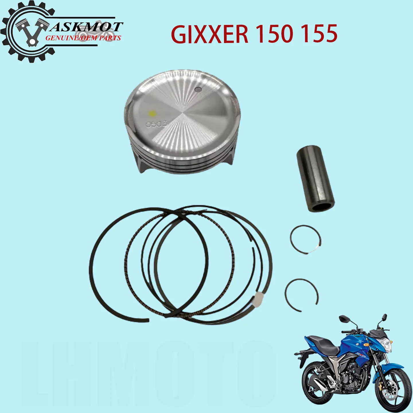 Motorcycle Engine Cylinder Piston Kit for Gixxer 150 Gixxer150 Engine Parts Accessories
Motorcycle Engine Cylinder Piston Kit for Gixxer 150 Gixxer150 Engine Parts Accessories