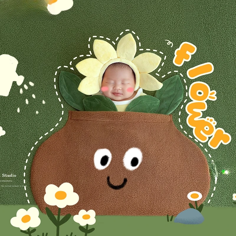 Newborn Photography Props Cute Vase Sleeping Bag Blanket Flower Outfit Set Leaves Decoration Set for Studio Photoshoot Photo
Newborn Photography Props Cute Vase Sleeping Bag Blanket Flower Outfit Set Leaves Decoration Set for Studio Photoshoot Photo