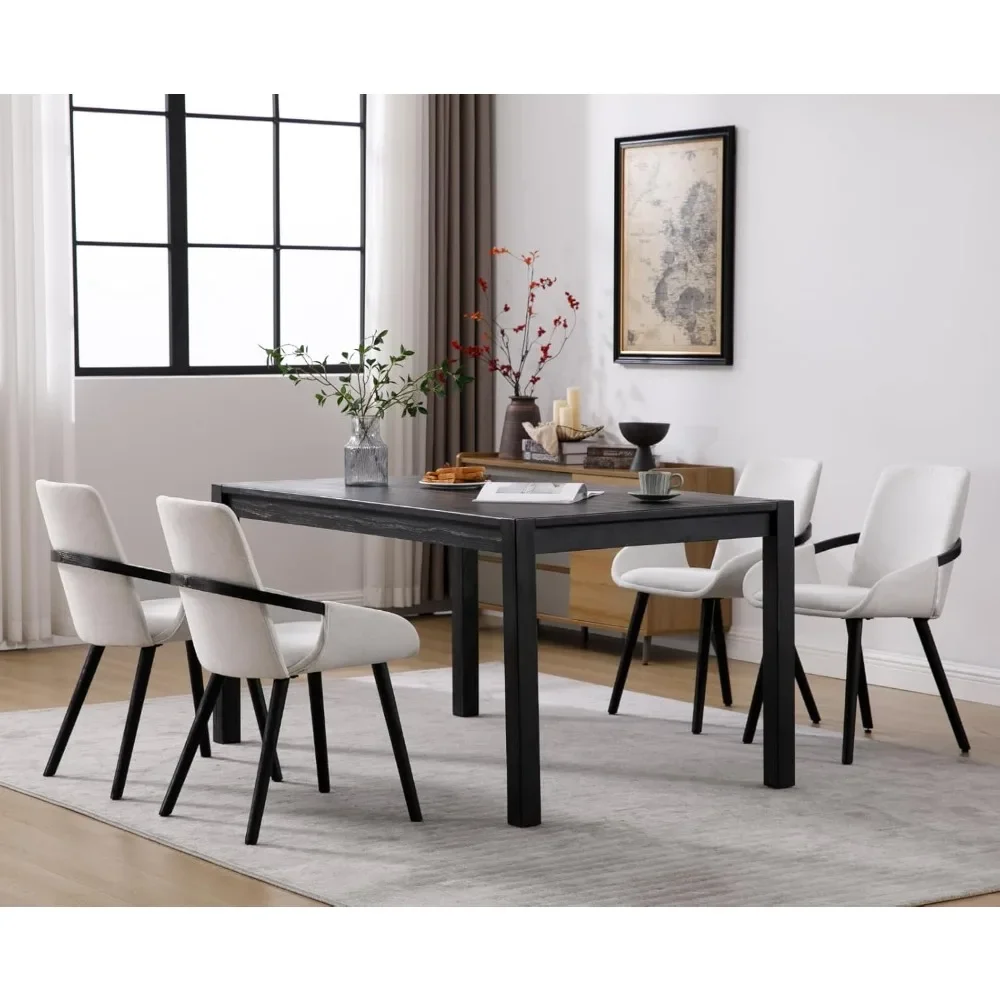 Mid Century Dining Chairs Set of 4,Upholstered Linen Dining Room Chairs,Modern Kitchen Chairs with Black Wood Frame Curved
Mid Century Dining Chairs Set of 4,Upholstered Linen Dining Room Chairs,Modern Kitchen Chairs with Black Wood Frame Curved