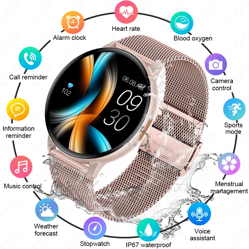 LIGE For Android IOS Smart Watch Women Men Ladies Gift Sport Fitness Men Watches Heart Rate Monitor Waterproof Smartwatch New
LIGE For Android IOS Smart Watch Women Men Ladies Gift Sport Fitness Men Watches Heart Rate Monitor Waterproof Smartwatch New