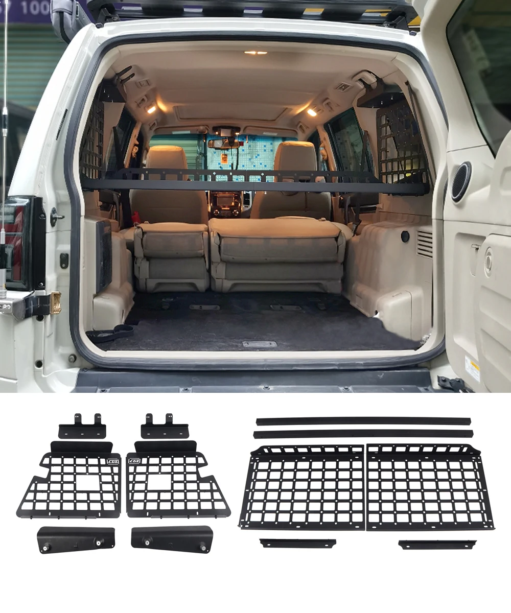 For Mitsubishi Pajero V80 V93 V95 V97 V98 2007-2021 Modular Storage Panel Shelf Modification Rear Trunk Debris Rack Molle panel
For Mitsubishi Pajero V80 V93 V95 V97 V98 2007-2021 Modular Storage Panel Shelf Modification Rear Trunk Debris Rack Molle panel