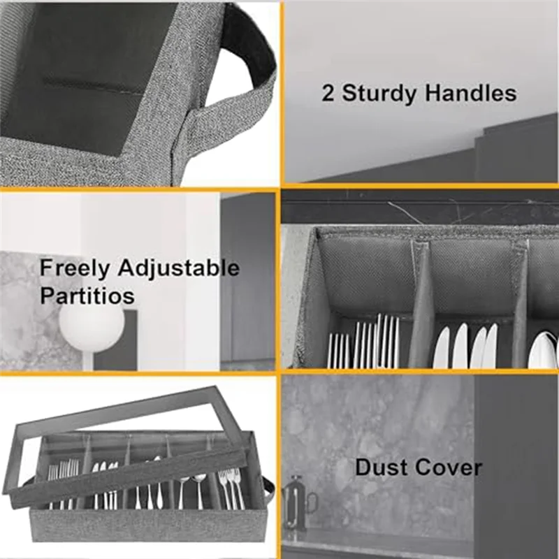 2025 Trendflatware & Utensil Storage - Durable Silverware Storage Box With Adjustable Divider, 5 Compartment, Easy To Use Durabl
2025 Trendflatware & Utensil Storage - Durable Silverware Storage Box With Adjustable Divider, 5 Compartment, Easy To Use Durabl