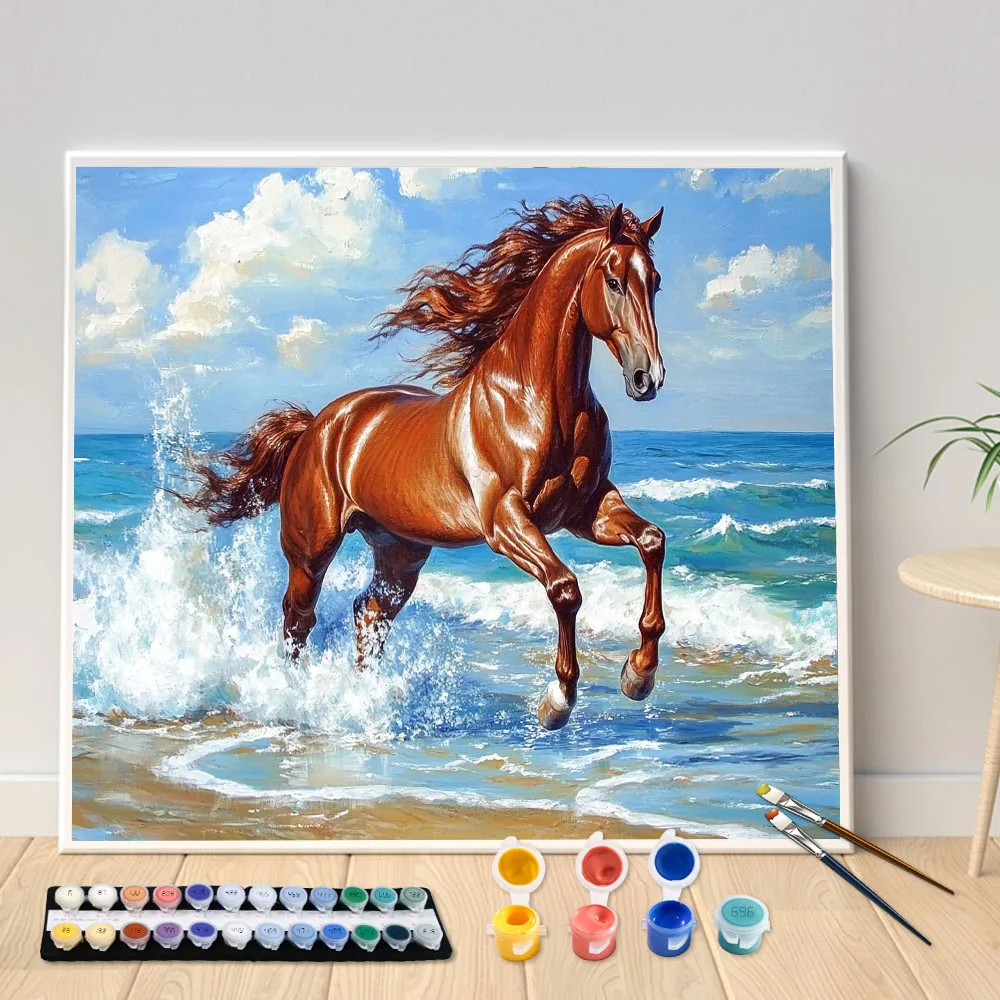 Лошадь бегущая на море. Набор для рисования по номерам. Искусство своими руками. Canva Art. Украшение дома. Подарок.
Лошадь бегущая на море. Набор для рисования по номерам. Искусство своими руками. Canva Art. Украшение дома. Подарок.