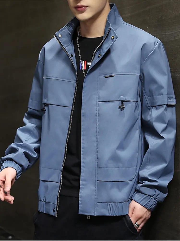 Spring New Loose Fit Stand Collar Men's Jacket Windproof Versatile Cool Workwear Jacket Trendy Brand Youth Popular Outerwear
Spring New Loose Fit Stand Collar Men's Jacket Windproof Versatile Cool Workwear Jacket Trendy Brand Youth Popular Outerwear