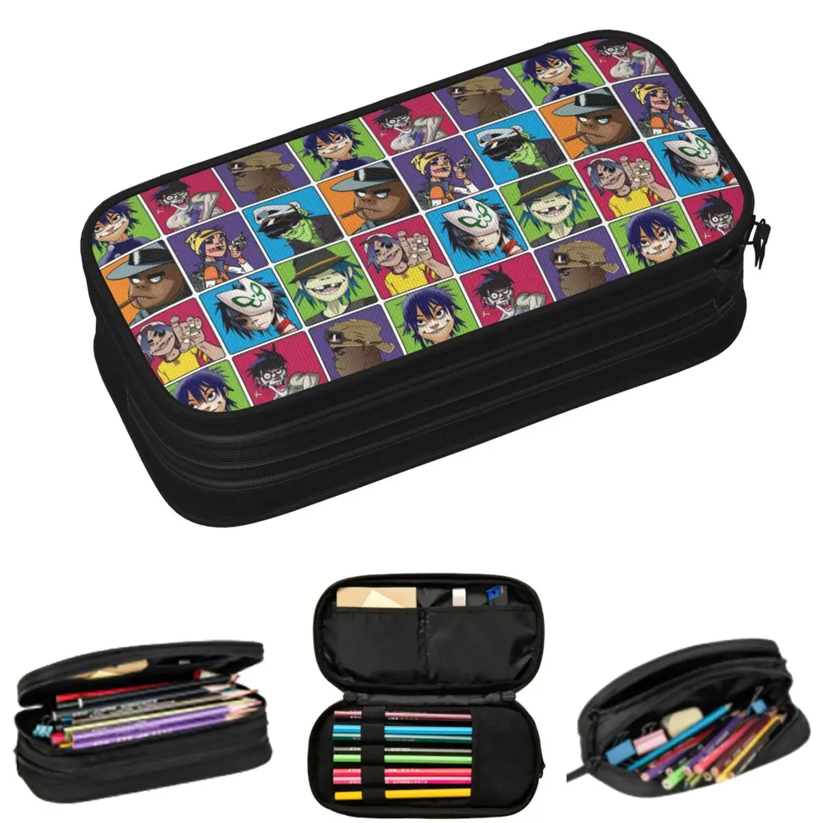 Music Band Gorillaz Pencil Cases for Students School Pen Box Pencil Bag Large Storage Pencil Pouch
Music Band Gorillaz Pencil Cases for Students School Pen Box Pencil Bag Large Storage Pencil Pouch
