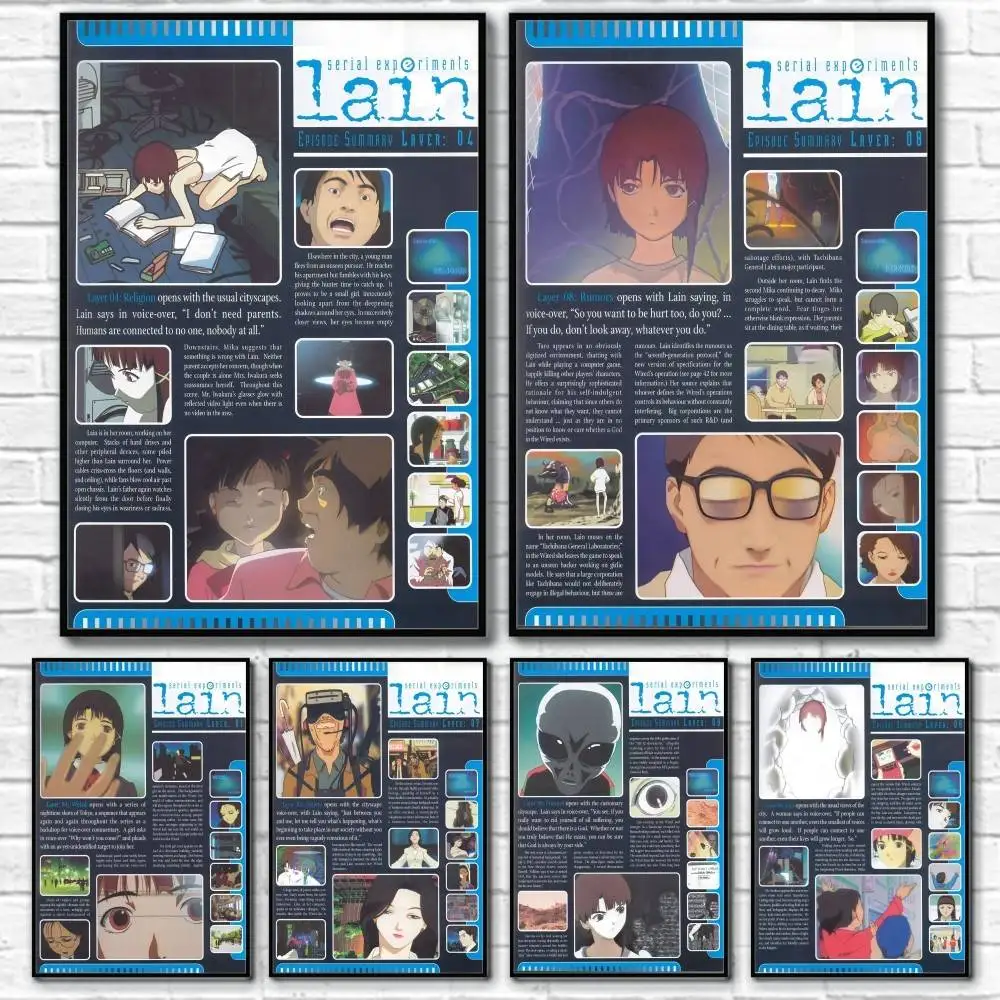S-Serial Experiments L-Lain Poster Home Living Bed Room Bar Hallway Sticky Wall Art Printing Waterproof Aesthetic Decor
S-Serial Experiments L-Lain Poster Home Living Bed Room Bar Hallway Sticky Wall Art Printing Waterproof Aesthetic Decor