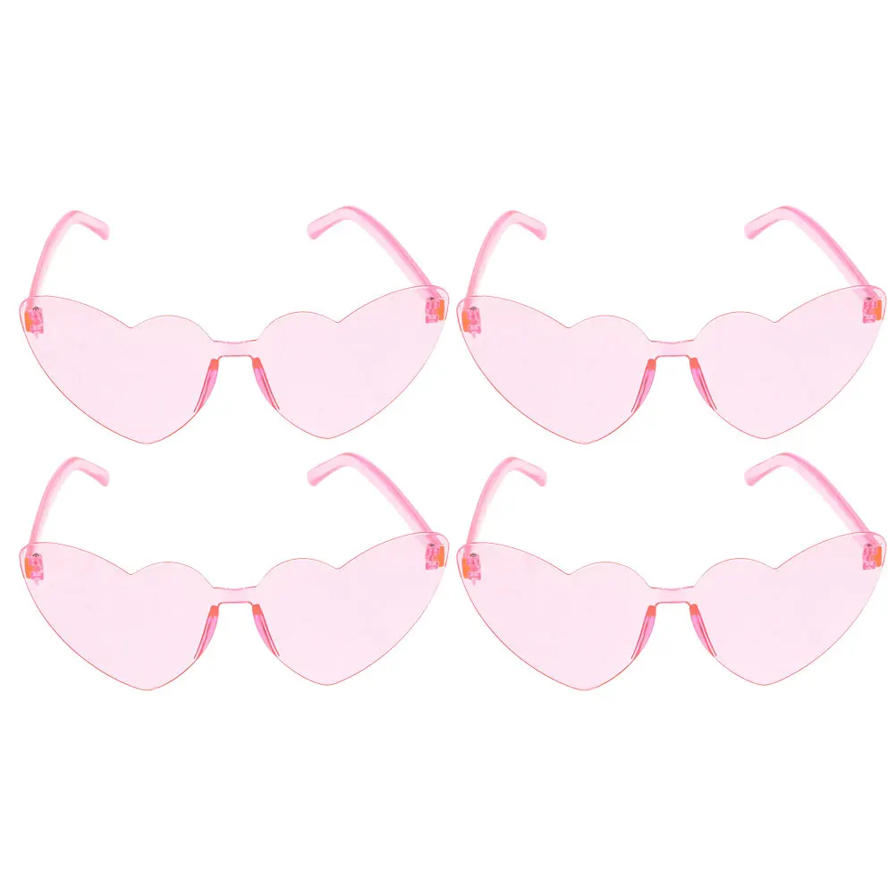 4pcs Heart Shaped Rimless Sunglasses Frameless Eyewear Trendy Party Favors Cool Glasses For Women Lightweight Durable Pc
4pcs Heart Shaped Rimless Sunglasses Frameless Eyewear Trendy Party Favors Cool Glasses For Women Lightweight Durable Pc