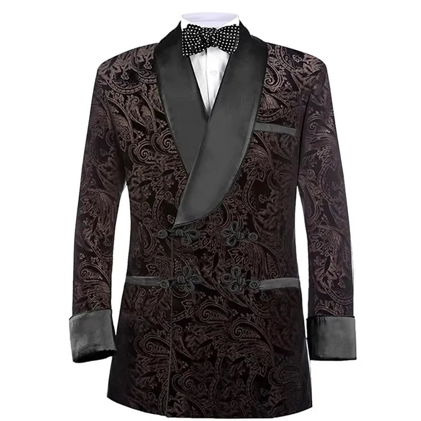 Men Gold Print Smoking Jacket Designer Stylish Wedding Party Tuxedo Blazer Coat Gold Print Coat Velvet Smoking Jacket
Men Gold Print Smoking Jacket Designer Stylish Wedding Party Tuxedo Blazer Coat Gold Print Coat Velvet Smoking Jacket