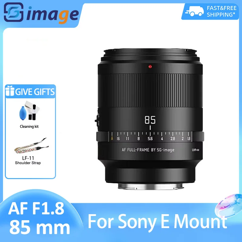 SG Image AF 85mm F1.8 Full Frame Auto Focus Ultra Wide Angle Portrait camera Lens for Sony E Mount ZVE10 A600 A7III A7CII A7IV
SG Image AF 85mm F1.8 Full Frame Auto Focus Ultra Wide Angle Portrait camera Lens for Sony E Mount ZVE10 A600 A7III A7CII A7IV