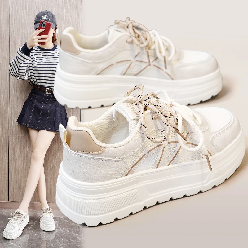 Summer New Women Thick Bottom White Shoes, Height Increasing Trend All-match Casual Shoes, Breathable Anti-slip Mesh Sneakers
Summer New Women Thick Bottom White Shoes, Height Increasing Trend All-match Casual Shoes, Breathable Anti-slip Mesh Sneakers