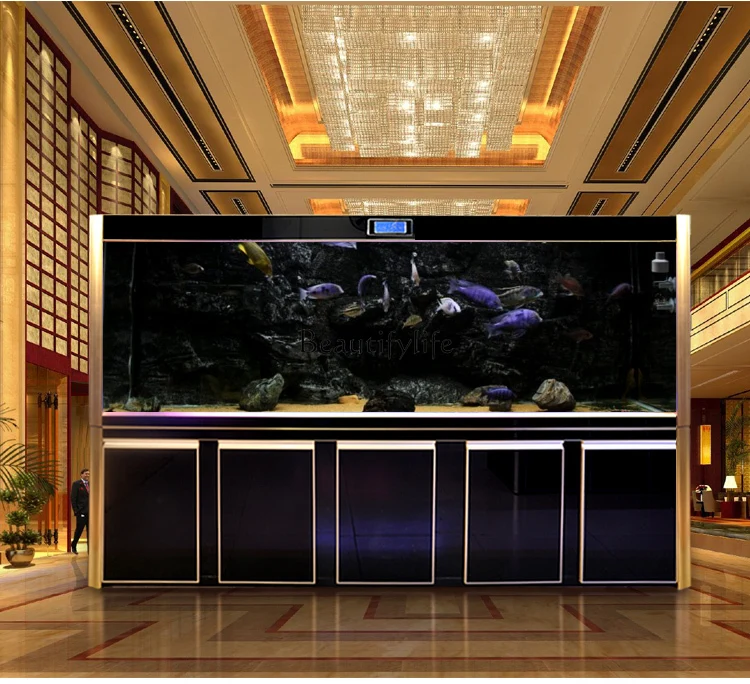 Large Ecological Fish Tank Aquarium Living Room Bottom Filter No Water Change Ultra Clear Glass Arowana Tank
Large Ecological Fish Tank Aquarium Living Room Bottom Filter No Water Change Ultra Clear Glass Arowana Tank