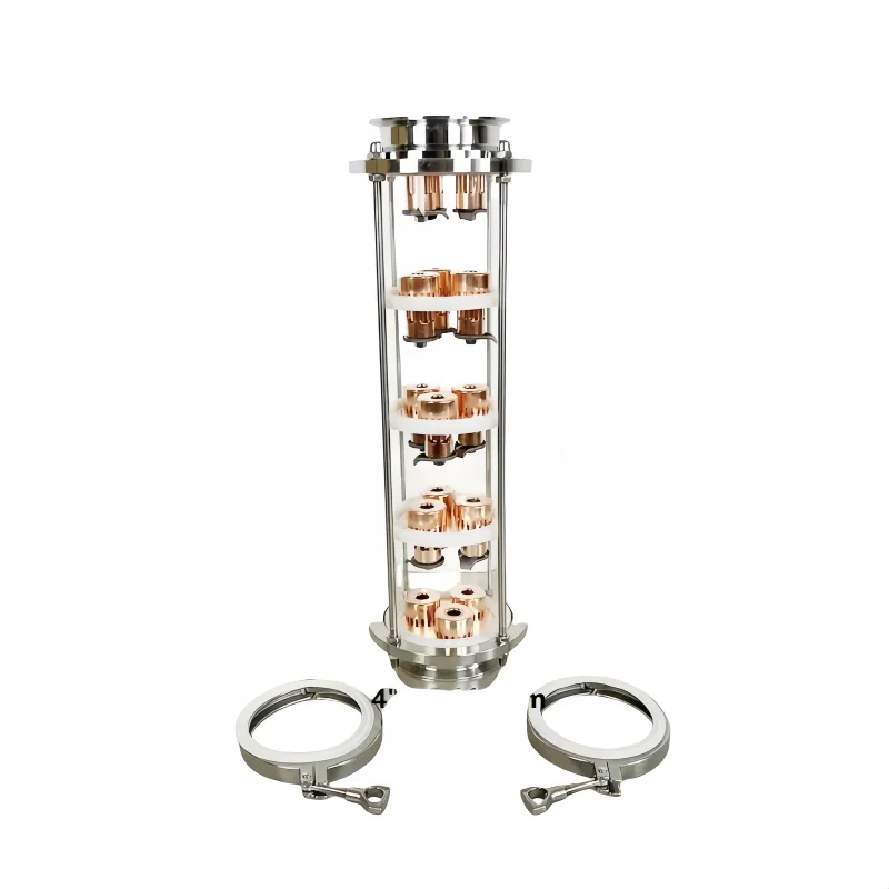 Новая 4-дюймовая дистилляционная колонна с тройным зажимом FlangeOD119 мм и 5 комплектами больших медных пластин, смотровое стекло с тройным зажимом, соединенная рефлюксная колонна
Новая 4-дюймовая дистилляционная колонна с тройным зажимом FlangeOD119 мм и 5 комплектами больших медных пластин, смотровое стекло с тройным зажимом, соединенная рефлюксная колонна