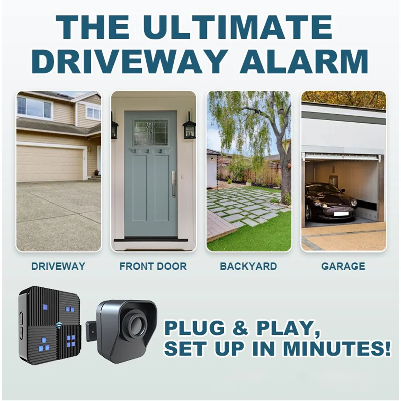New Wireless Doorbell Driveway Alarm 800M Long Range Wireless Weather Resistant Motion Sensor&Detector Outdoor/Indoor Property
New Wireless Doorbell Driveway Alarm 800M Long Range Wireless Weather Resistant Motion Sensor&Detector Outdoor/Indoor Property