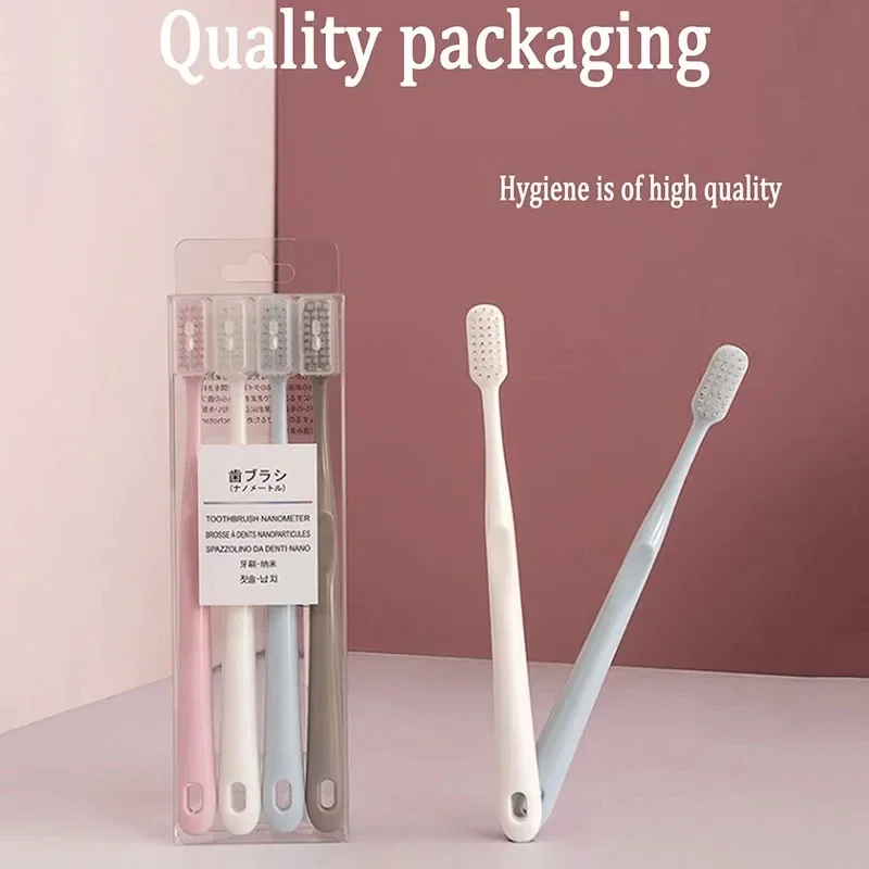 New 2024 4Pcs Toothbrush Soft Bristles Toothbrush Bathroom Antibacterial Superfine Soft Oral Hygiene Toothbrush Set Gift
New 2024 4Pcs Toothbrush Soft Bristles Toothbrush Bathroom Antibacterial Superfine Soft Oral Hygiene Toothbrush Set Gift