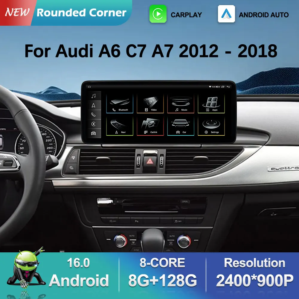 Android 16 QLED Screen for Audi A6 C7 A7 2012 - 2018 BT GPS Navigation WiFi Car Radio Audio Multimedia Player DSP Stereo BT 4G
Android 16 QLED Screen for Audi A6 C7 A7 2012 - 2018 BT GPS Navigation WiFi Car Radio Audio Multimedia Player DSP Stereo BT 4G