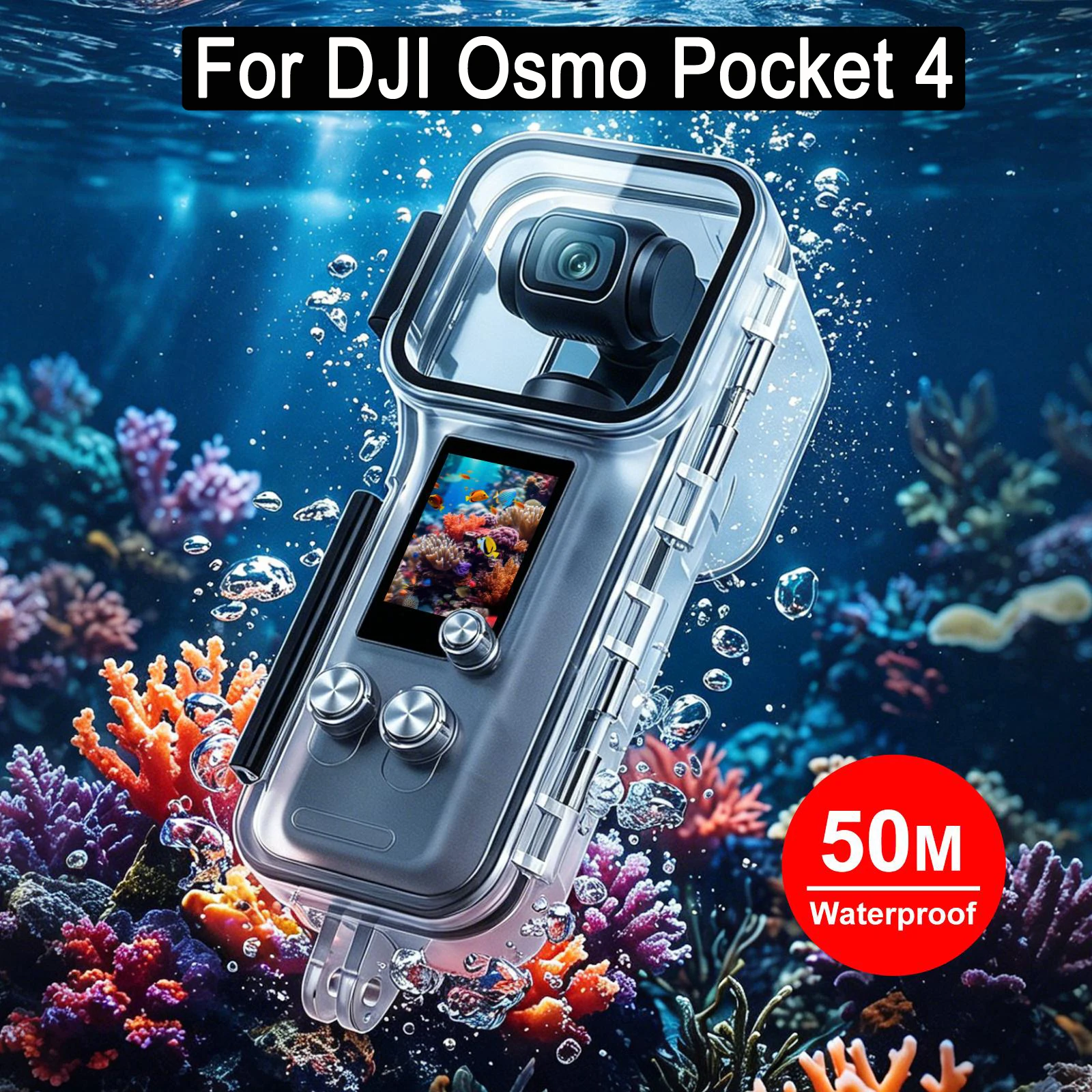 PULUZ 50m Invisible Diving Shell Case For DJI Osmo Pocket 4, Waterproof Shockproof Camera Protective Cover For DJI Pocket 4
PULUZ 50m Invisible Diving Shell Case For DJI Osmo Pocket 4, Waterproof Shockproof Camera Protective Cover For DJI Pocket 4