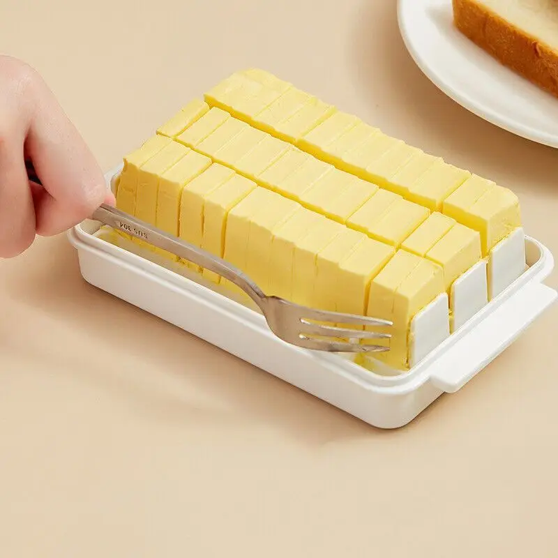 Clear Butter and Cheese Slicer with Storage Case - Durable Plastic for Easy Cutting and Keeping Fresh
Clear Butter and Cheese Slicer with Storage Case - Durable Plastic for Easy Cutting and Keeping Fresh