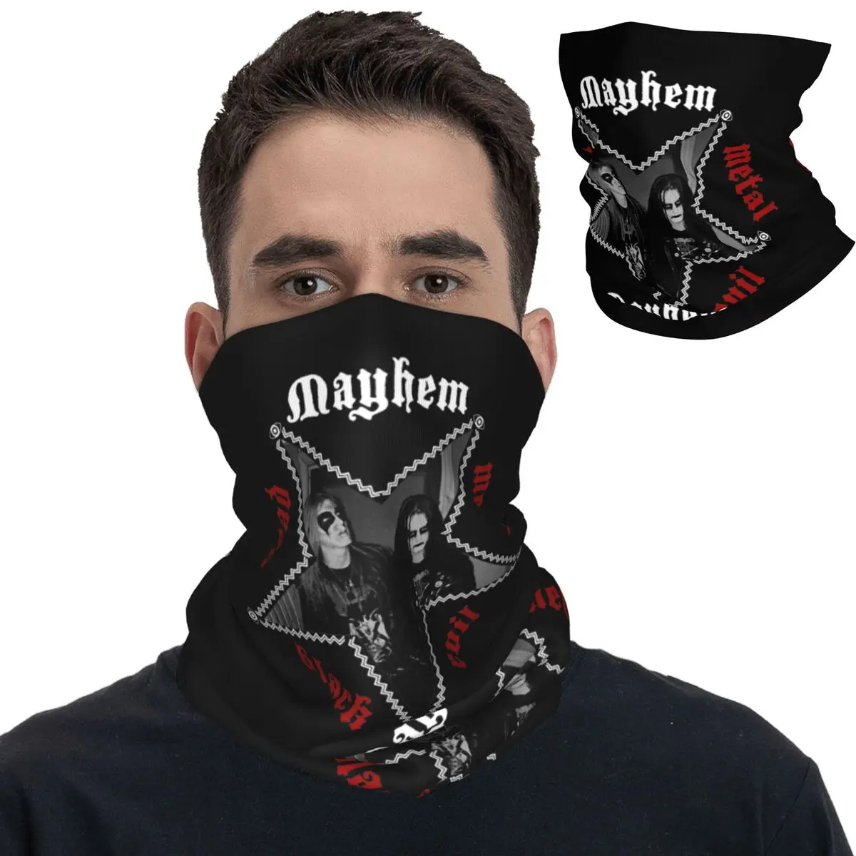 Бандана Mayhem пятиугольная, накидка на шею, черный металлический шарф-повязка, многофункциональный велосипедный шарф, для спорта на открытом воздухе, унисекс, для взрослых
Бандана Mayhem пятиугольная, накидка на шею, черный металлический шарф-повязка, многофункциональный велосипедный шарф, для спорта на открытом воздухе, унисекс, для взрослых