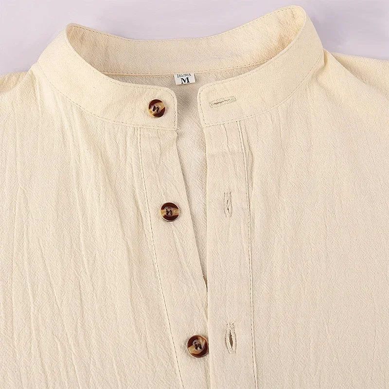 Role-playing Outfit New Men's Casual Blouse Cotton Linen Shirt Tops Long Sleeve Tee Shirt Spring Autumn Medieval Vintage Viking
Role-playing Outfit New Men's Casual Blouse Cotton Linen Shirt Tops Long Sleeve Tee Shirt Spring Autumn Medieval Vintage Viking