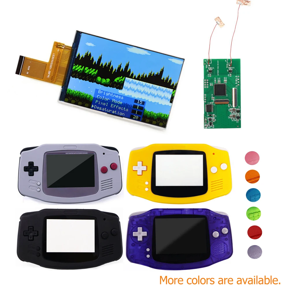 GBA V5 IPS ЖК-дисплей с экраном Blacklight MOD 3,0 дюйма 720x480 Ретро пиксель для игровой консоли Gameboy ADVANCE GBA
GBA V5 IPS ЖК-дисплей с экраном Blacklight MOD 3,0 дюйма 720x480 Ретро пиксель для игровой консоли Gameboy ADVANCE GBA