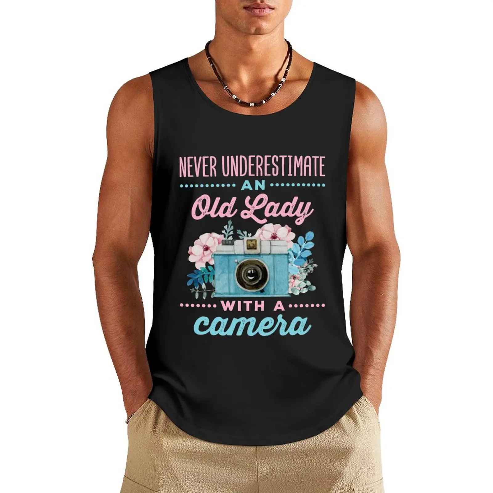 Photography Never Underestimate An Old Lady with a Camera Tank Top Japanese t-shirt t-shirts for Men's gym
Photography Never Underestimate An Old Lady with a Camera Tank Top Japanese t-shirt t-shirts for Men's gym