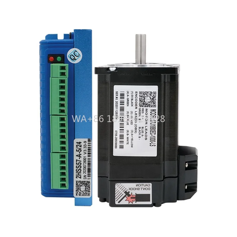 57J1880EC-1000-LS+2HSS57 Простые сервосистемы с замкнутым контуром, 2-фазный двигатель Nema 23 2,0 нм с энкодером
57J1880EC-1000-LS+2HSS57 Простые сервосистемы с замкнутым контуром, 2-фазный двигатель Nema 23 2,0 нм с энкодером
