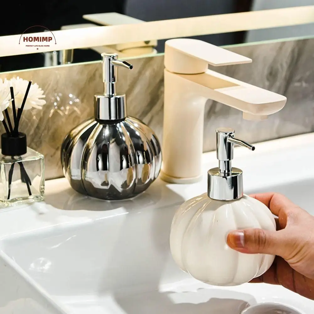 Minimalism Ceramic Foam Dispenser Accessories Elegant Liquid Soap Dispenser Pumpkin Shape 350ml Pump Bottle Kitchen
Minimalism Ceramic Foam Dispenser Accessories Elegant Liquid Soap Dispenser Pumpkin Shape 350ml Pump Bottle Kitchen