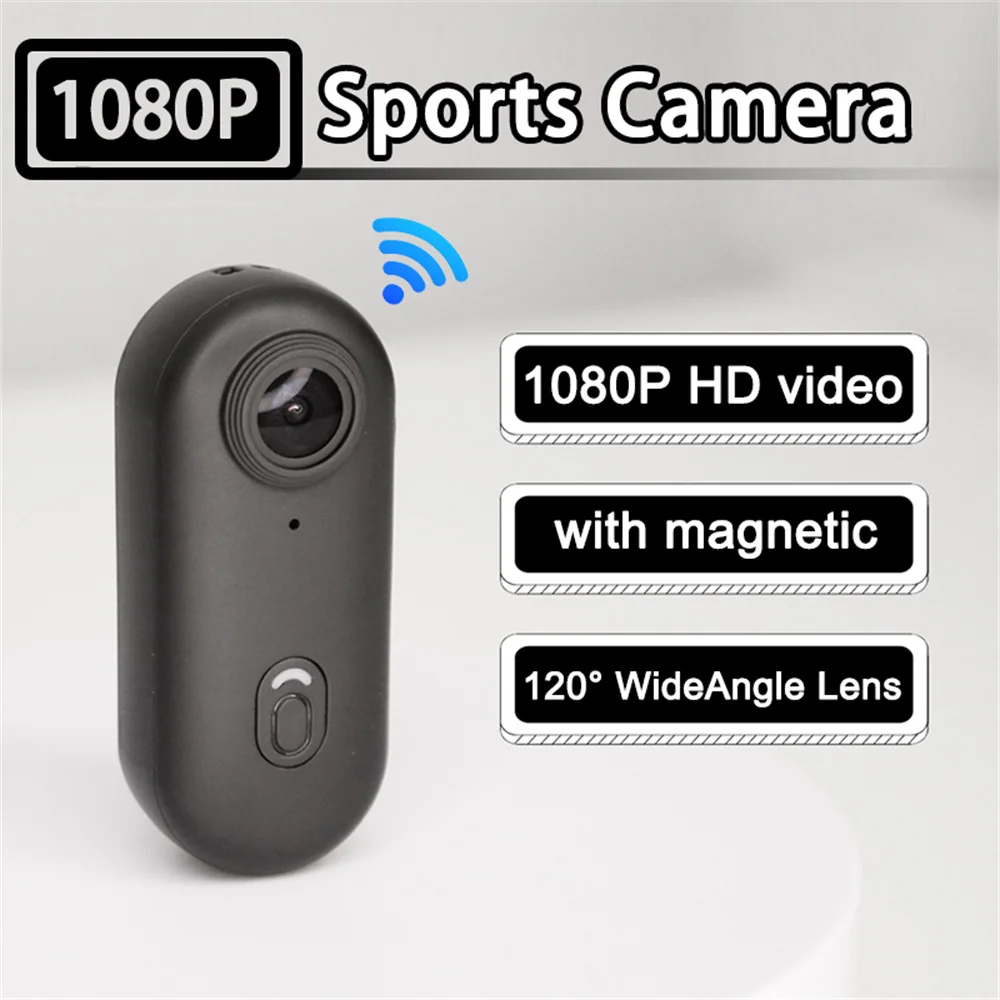1080P thumb-motion camera suitable for daily outdoor cycling recording, equipped with magnetic back clip and 64GB memory card
1080P thumb-motion camera suitable for daily outdoor cycling recording, equipped with magnetic back clip and 64GB memory card