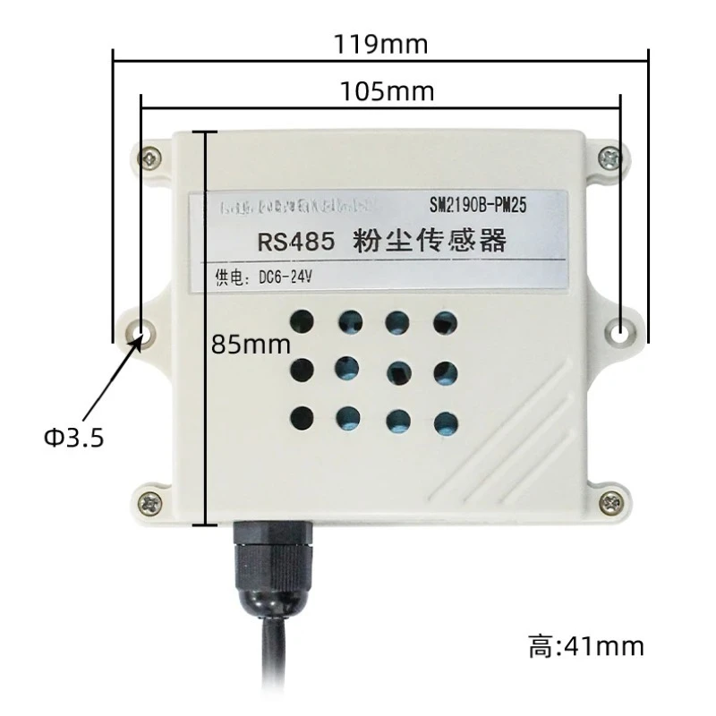 485 Laser Dust Sensor PM2.5 PM10 Air Quality Detector Particle Concentration Transmitter Indoor Air Pollutant Monitoring Module
485 Laser Dust Sensor PM2.5 PM10 Air Quality Detector Particle Concentration Transmitter Indoor Air Pollutant Monitoring Module