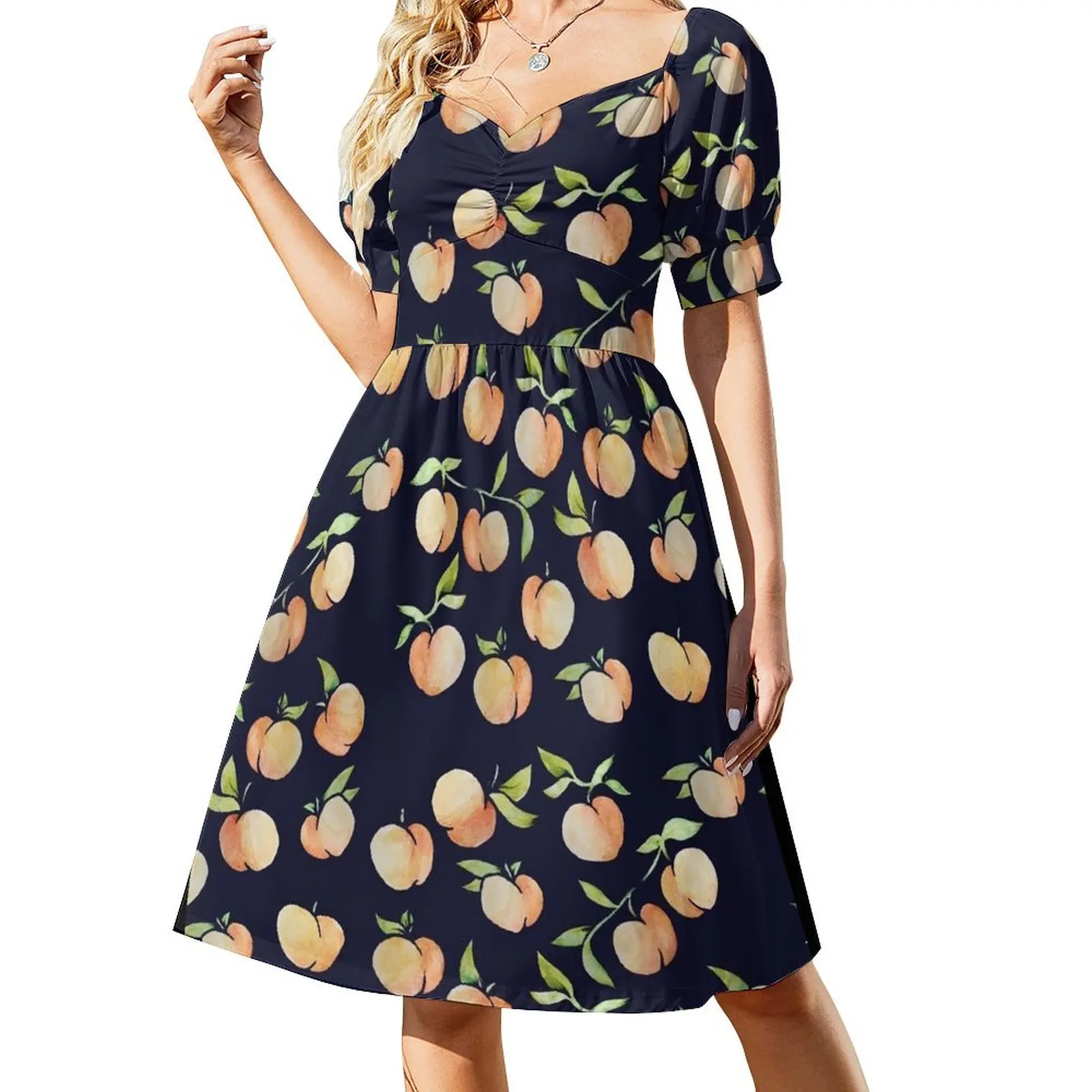 Peachy Peaches Short-Sleeved Dress luxury evening dress woman for wedding Womens dresses
Peachy Peaches Short-Sleeved Dress luxury evening dress woman for wedding Womens dresses
