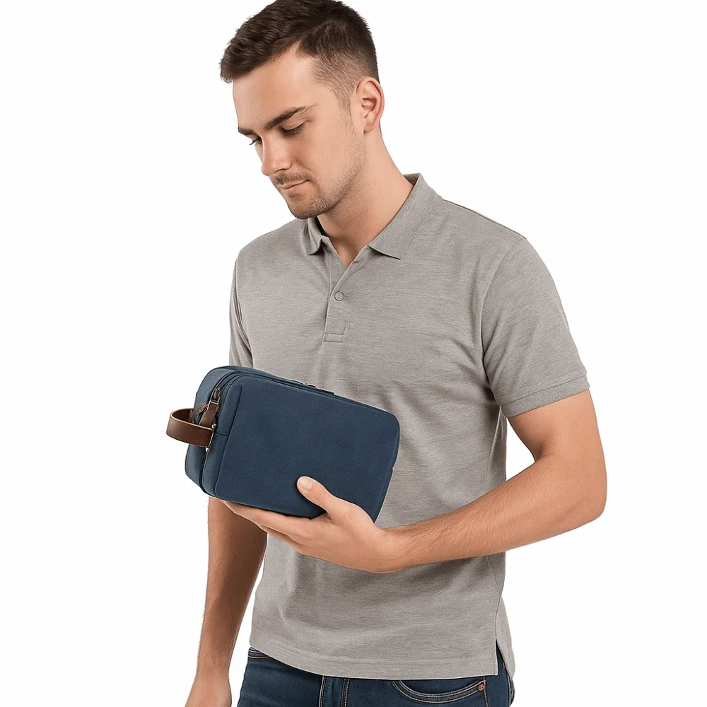 Wash Bag Solid Color Travel Toiletry Bag Canvas Large Capacity Cosmetic Bag Portable Lightweight Makeup Organizer Men
Wash Bag Solid Color Travel Toiletry Bag Canvas Large Capacity Cosmetic Bag Portable Lightweight Makeup Organizer Men