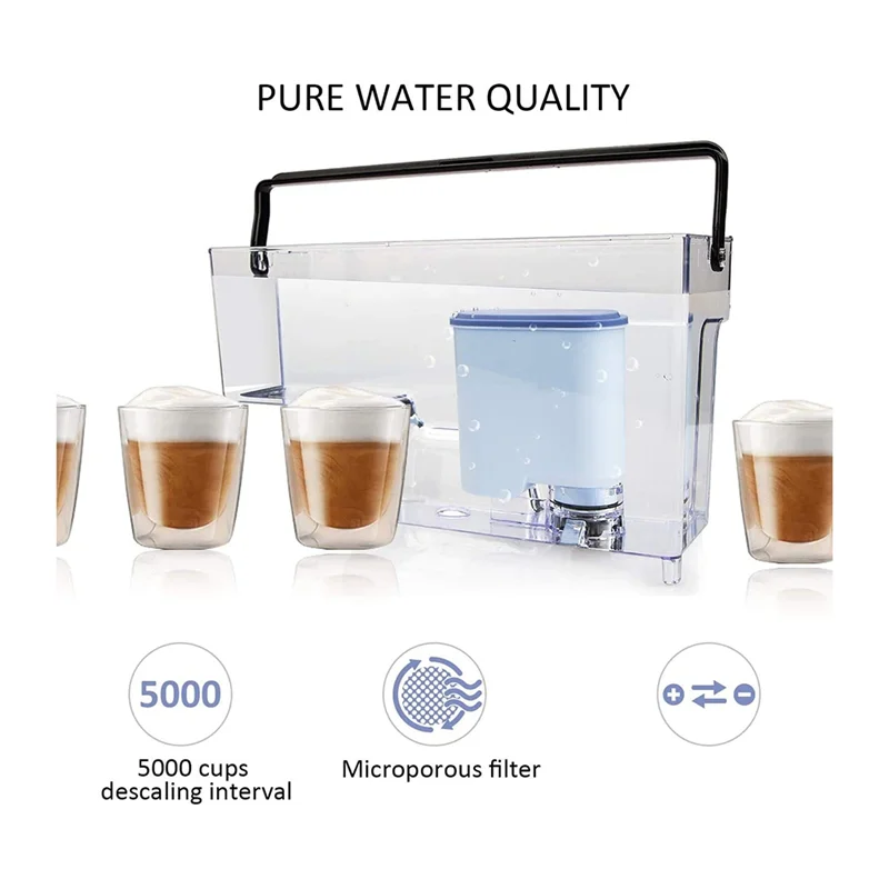 A67I 5Pcs Water Clean Filter Cartridge for Philips Saeco AquaClean CA6903 / 10/00 / 01/22 / 47,Activated Carbon Water Filter
A67I 5Pcs Water Clean Filter Cartridge for Philips Saeco AquaClean CA6903 / 10/00 / 01/22 / 47,Activated Carbon Water Filter