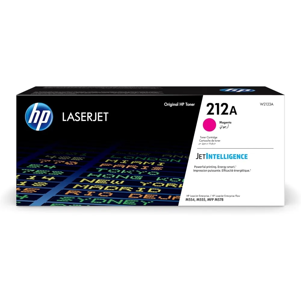 Картридж с тонером 212A пурпурный | Совместим с цветным LaserJet Enterprise M554, M555 Series, Color LaserJet Enterprise MFP M578 Series
Картридж с тонером 212A пурпурный | Совместим с цветным LaserJet Enterprise M554, M555 Series, Color LaserJet Enterprise MFP M578 Series