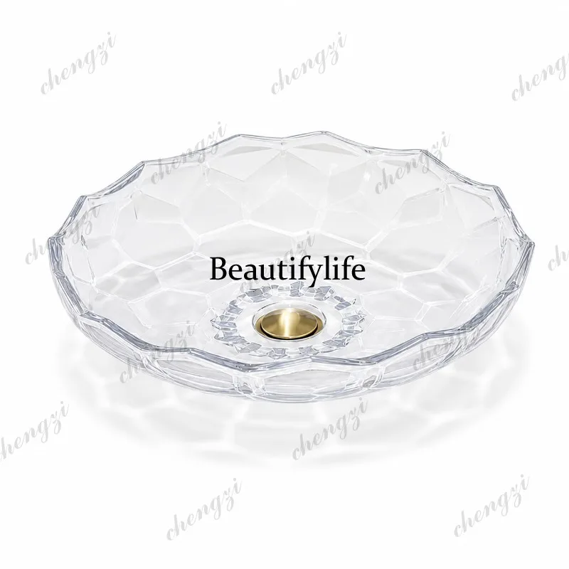Creative platform basin Glass platform basin Bathroom art Hand washing crystal transparent crystal basin
Creative platform basin Glass platform basin Bathroom art Hand washing crystal transparent crystal basin