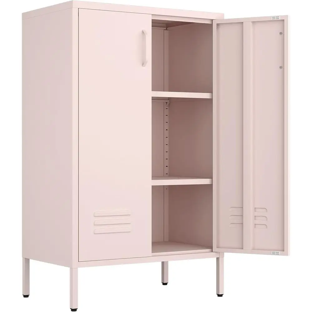 Metal Storage Cabinet with Doors, Shelves, and Lockers for Tools, Equipment, and Office Files, Pink
Metal Storage Cabinet with Doors, Shelves, and Lockers for Tools, Equipment, and Office Files, Pink