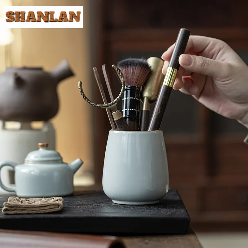azure Ru Kiln Tea Six Gentlemen Boutique Wood Clip Needle Spoon Cutter Tea Tool Set Teaware Utensils Tea Cafes Decoration Craft
azure Ru Kiln Tea Six Gentlemen Boutique Wood Clip Needle Spoon Cutter Tea Tool Set Teaware Utensils Tea Cafes Decoration Craft