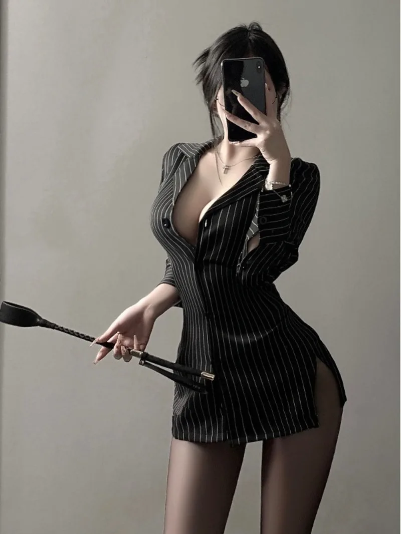 women's Summer fashion clothing 2024 new item lapel exposed chest strap mature woman sexy queen professional uniform shirt AVMP
women's Summer fashion clothing 2024 new item lapel exposed chest strap mature woman sexy queen professional uniform shirt AVMP