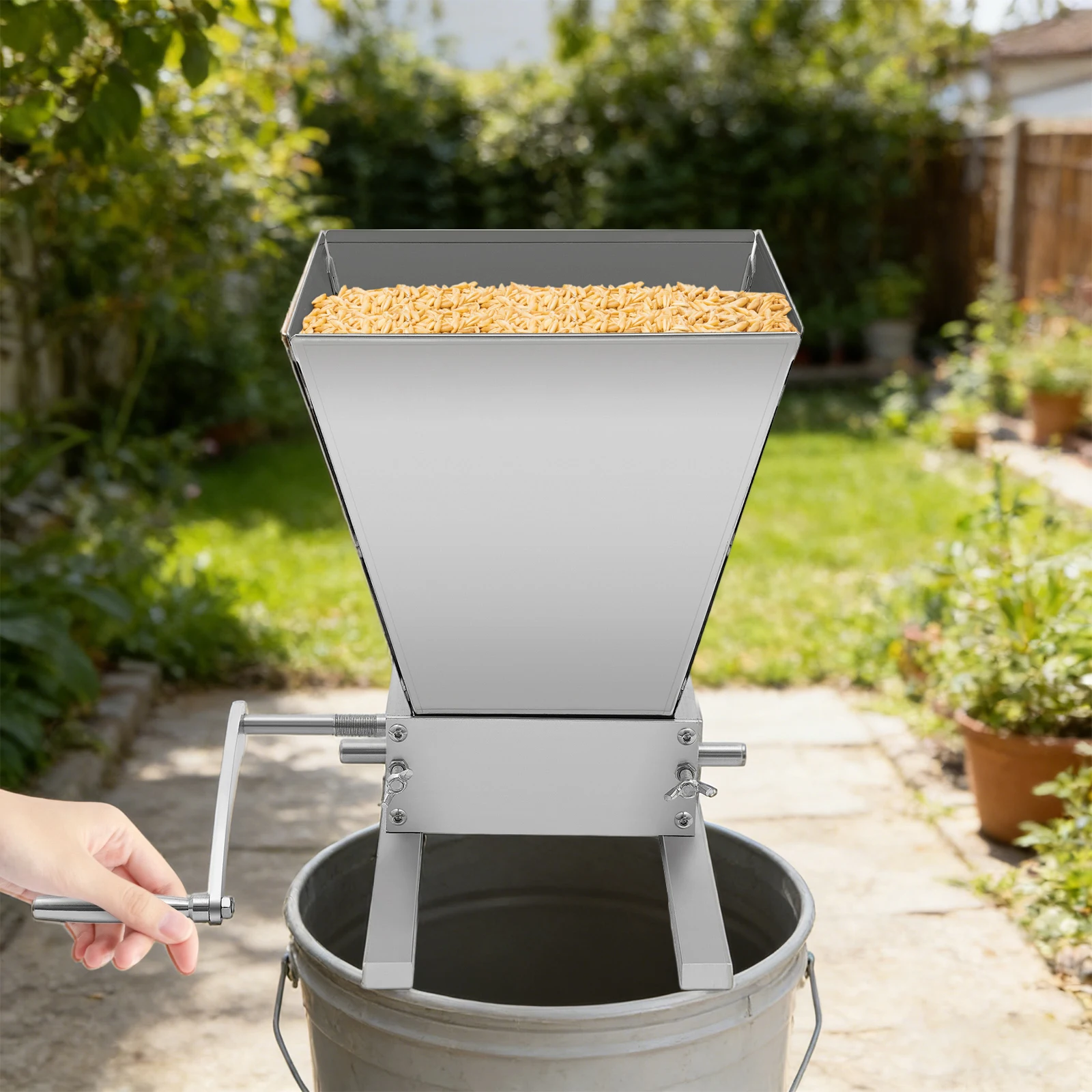 Crusher, Electric Grain Grinder, 3rd Gen Stainless Steel Dual Roller Grain Mill with Aluminum Base for Grinding Multigrain Coffe
Crusher, Electric Grain Grinder, 3rd Gen Stainless Steel Dual Roller Grain Mill with Aluminum Base for Grinding Multigrain Coffe