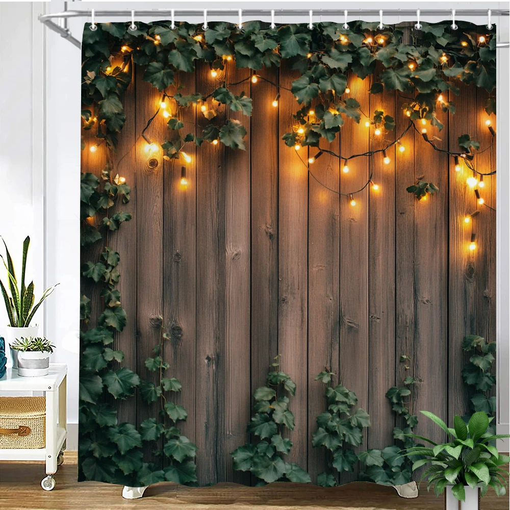 3D Rural wood grain plant printed shower curtain polyester fabric cartoon bathroom curtain home decoration curtain with hooks
3D Rural wood grain plant printed shower curtain polyester fabric cartoon bathroom curtain home decoration curtain with hooks