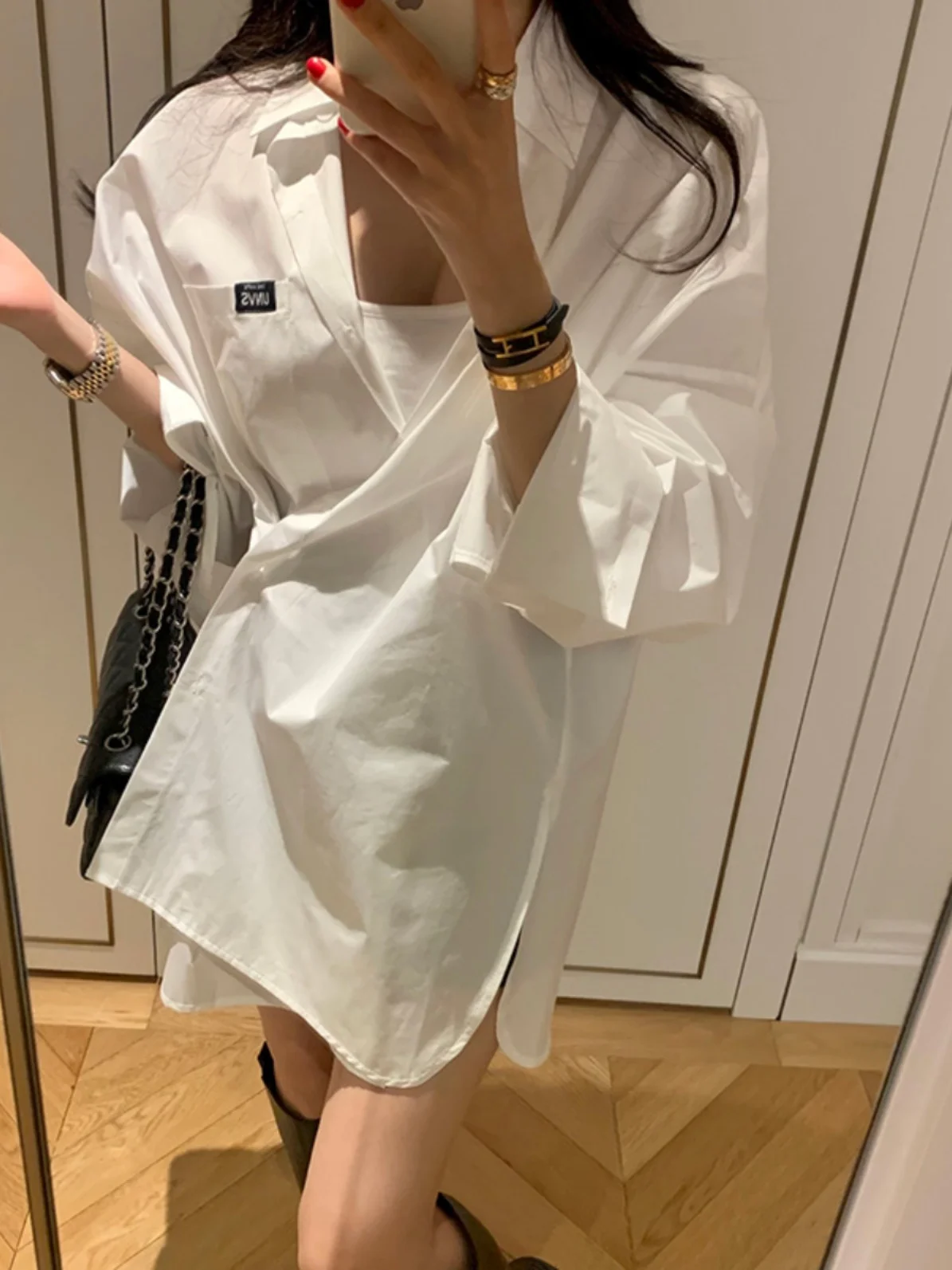 Slimming ket irt Women's Loose Fit Casual Sle Side Button Waist Cinch Split Faionable Top Korean Sle Long Sve
Slimming ket irt Women's Loose Fit Casual Sle Side Button Waist Cinch Split Faionable Top Korean Sle Long Sve