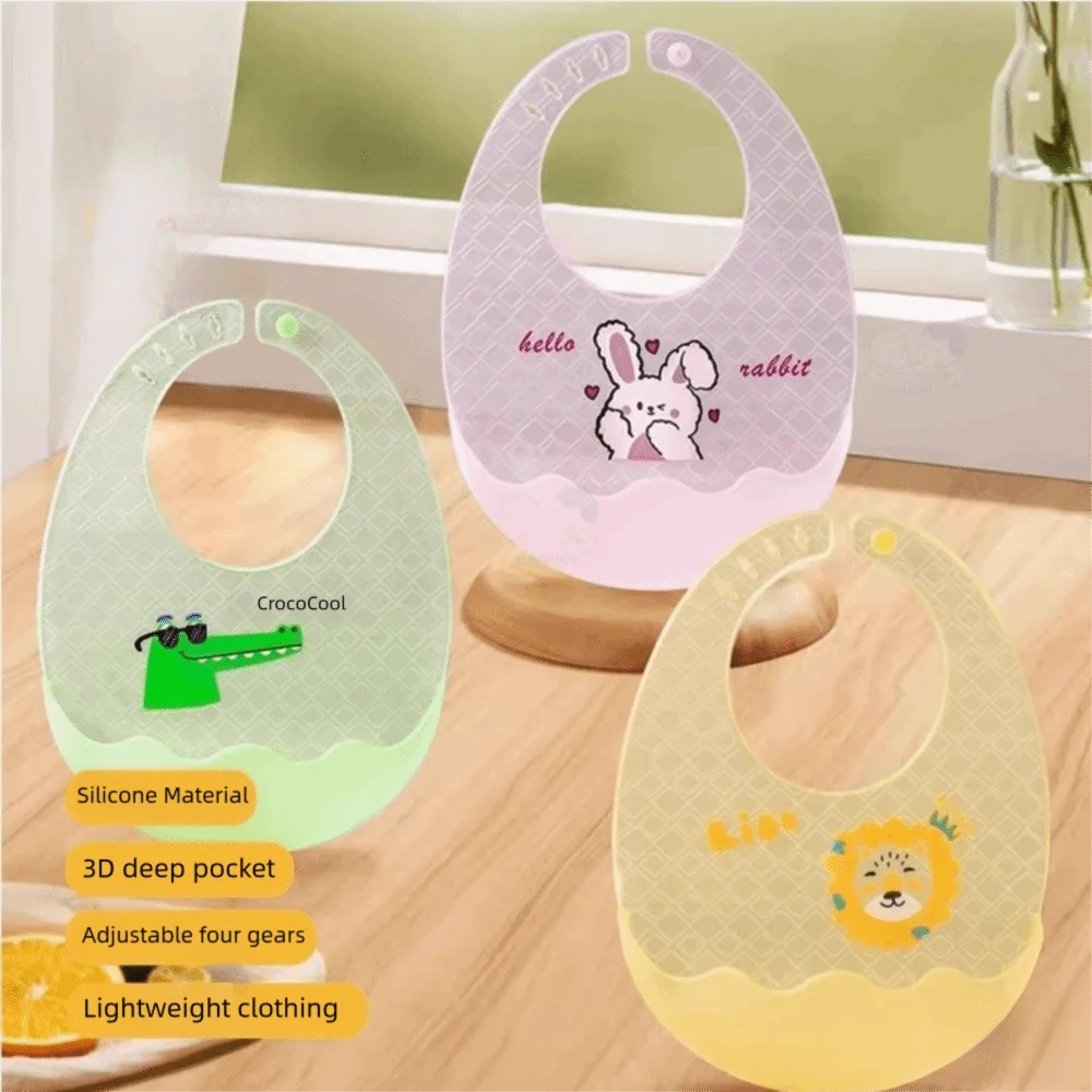 Cute Waterproof Baby Bibs Silicone Soft Children Food Apron Animal Printed Super Thin Baby Food Napkin Baby Feeding Stuff
Cute Waterproof Baby Bibs Silicone Soft Children Food Apron Animal Printed Super Thin Baby Food Napkin Baby Feeding Stuff