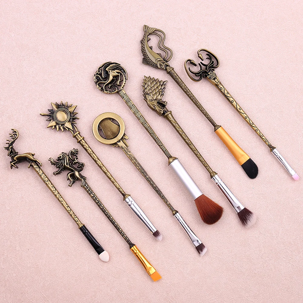 Bandai A Song of Ice and Fire Кисти для макияжа 8 шт./компл. Женские косметические инструменты Тональный крем Тени для век Кисть для пудры для бровей и губ для девочек
Bandai A Song of Ice and Fire Кисти для макияжа 8 шт./компл. Женские косметические инструменты Тональный крем Тени для век Кисть для пудры для бровей и губ для девочек