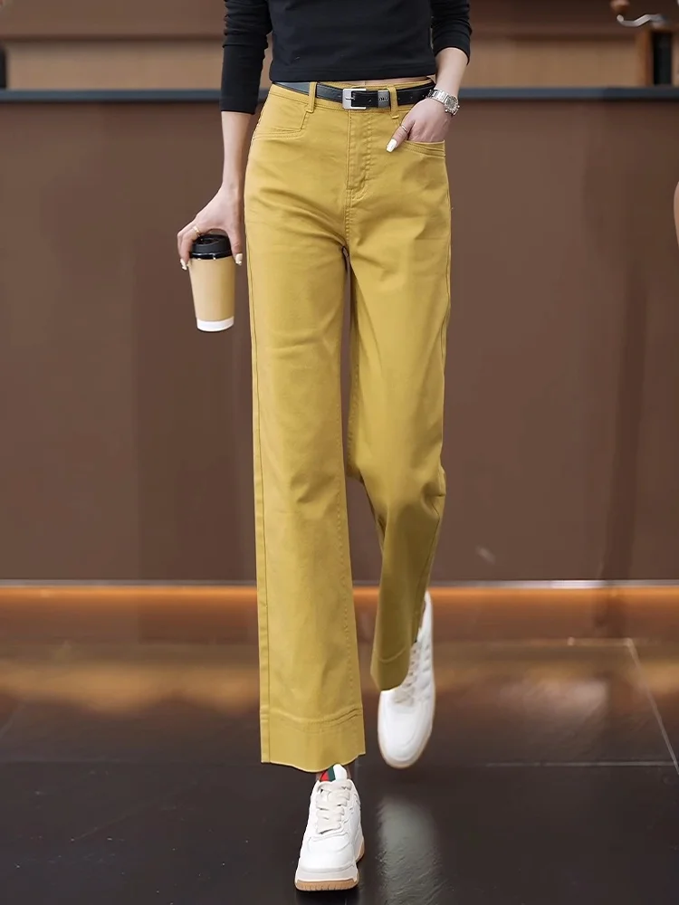 Yellow Straight Leg Jeans Women's Casual High Waist Wide Leg Pants Spring Autumn New Style Popular High Waist Nine Points Ski...
Yellow Straight Leg Jeans Women's Casual High Waist Wide Leg Pants Spring Autumn New Style Popular High Waist Nine Points Ski...