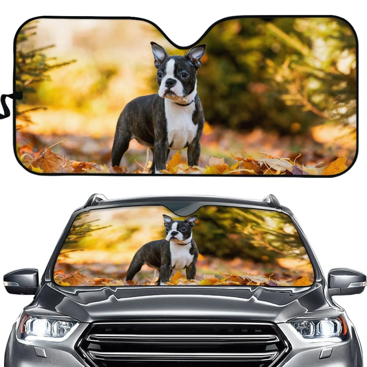 Auto Sun Shade for Cars Truck Decor Cute Boston Terrier Dog Funny Car Windshield Sunshade Blocks UV Rays Easy to Install Soft
Auto Sun Shade for Cars Truck Decor Cute Boston Terrier Dog Funny Car Windshield Sunshade Blocks UV Rays Easy to Install Soft