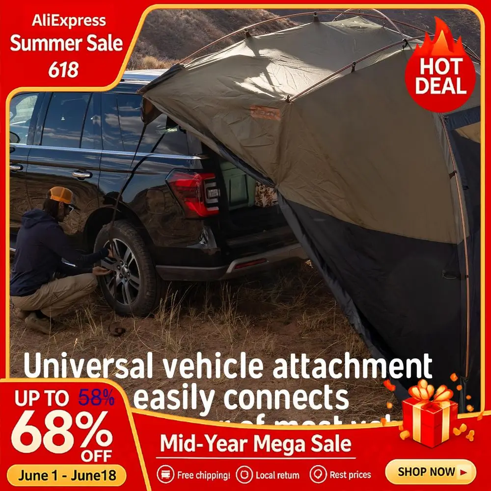 Highroads Overlanding Shelter Universal Car Camping Tent with Large Zippered Entry,Aluminum Frame, Adjustable Walls Tents,Custom
Highroads Overlanding Shelter Universal Car Camping Tent with Large Zippered Entry,Aluminum Frame, Adjustable Walls Tents,Custom